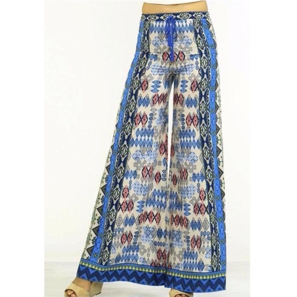 FLYING TOMATO Rayon Palazzo Pants - Picture 3 of 7